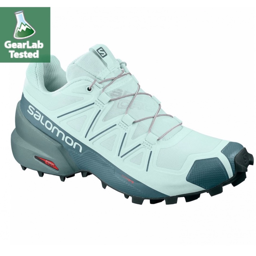 Salomon Speedcross 5 Trail Running Sneakers in Wrought Iron/Spray/White Size 9.5 - Picture 13 of 13